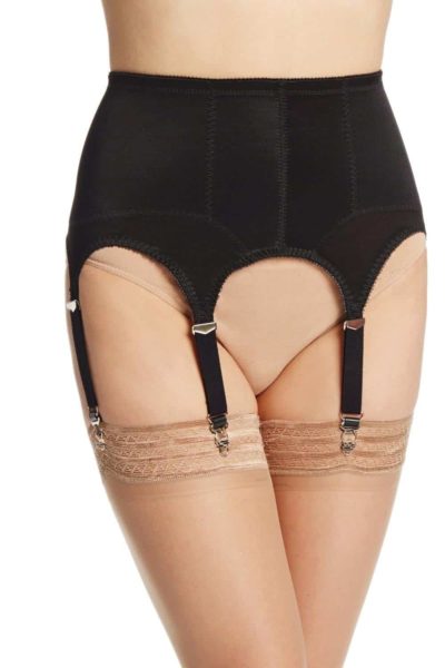 Black Bodice Pants Lace 8 Wide Strap Girdle Shapewear Open *All Sizes*
